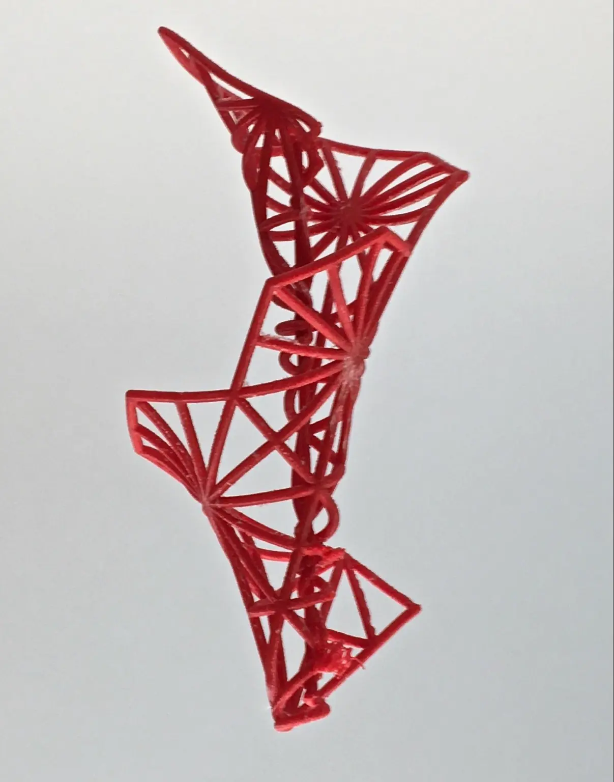 a 3D print of a tiling of Dini's surface
